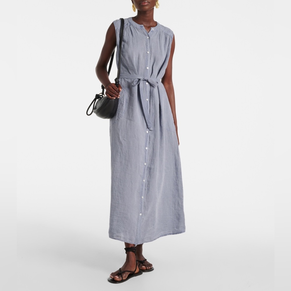 Velvet Luna Linen Maxi Dress NWT